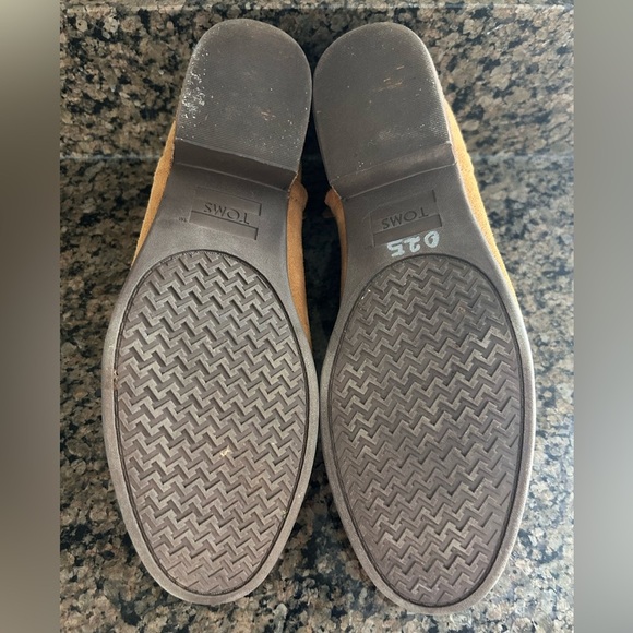 TOMS Womens Deia Casual Suede Booties- Caramel Brown/ Size 11 - Picture 13 of 13
